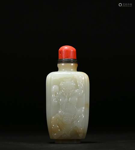 A jade snuff bottle