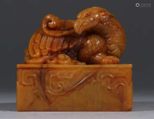TIANHUANG STONE CARVED BEAST SEAL
