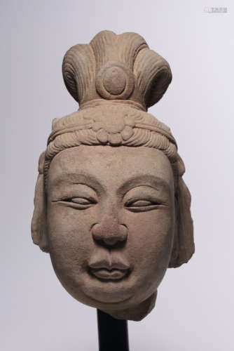 DINAS CARVED BUDDHA HEAD