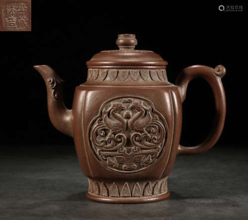 LI MAOLIN MARK BEAST PATTERN ZISHA POT