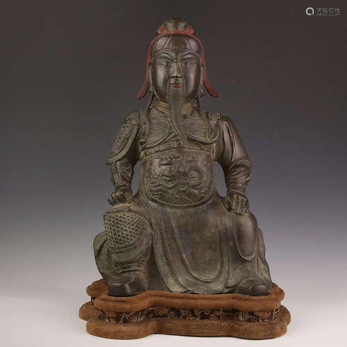 Bronze Metal Guangong Figure Statue