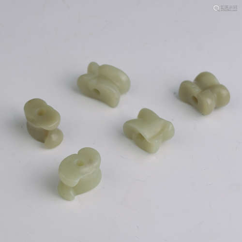 A Group Jade Galaha Bead