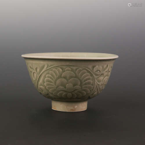Cizhou Kiln Carved Flower Bowl