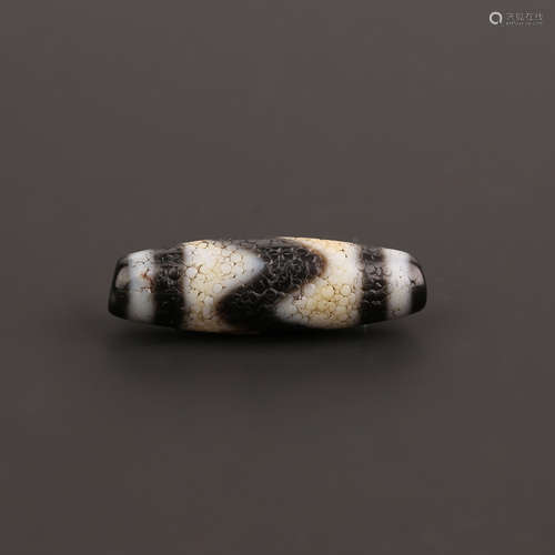 Tiger Tooth Dzi Bead