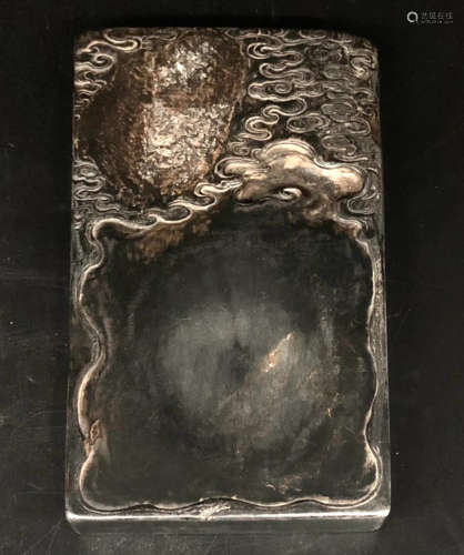 INK SLAB CARVED WITH CLOUDS&POETRY