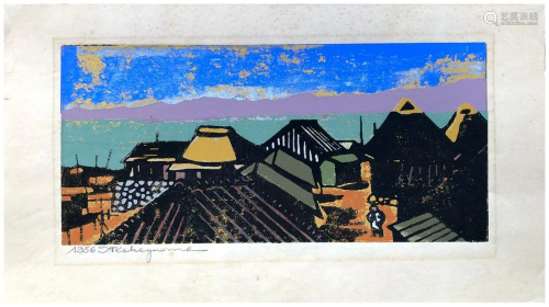 Japanese Woodblock Print Tadashi Nakayama