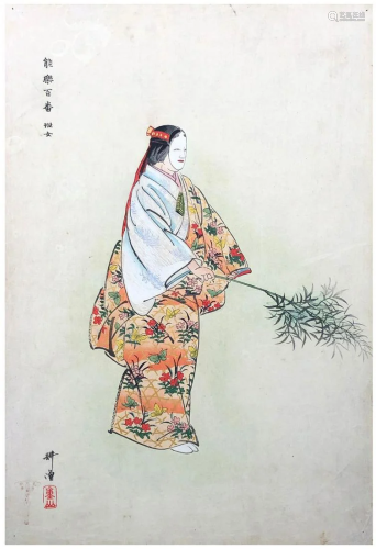 Japanese Woodblock Print Tsukioka Kogyo