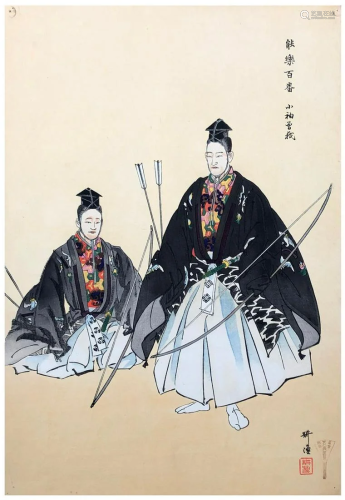 Japanese Woodblock Print Tsukioka Kogyo