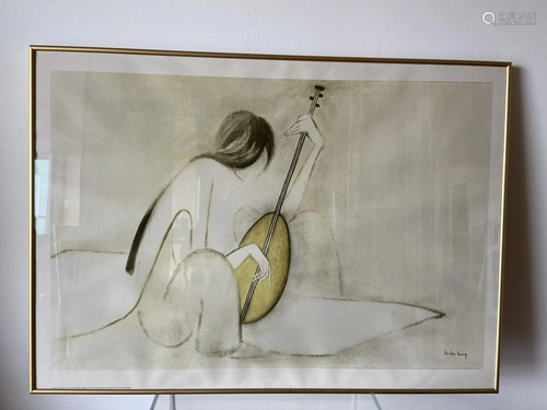 Vintage Print - Mandolin by Ha Van Vuong