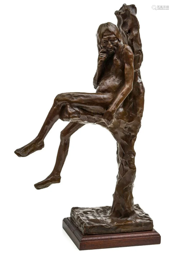 RICHARD GREEVES (BORN 1935) BRONZE SCULPTURE