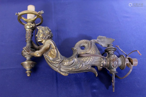 Unique Ornate Neptune Wall Sconce (1 Arm)