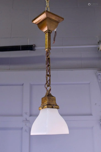 Arts and Crafts Mission Pendant Light Fixture with