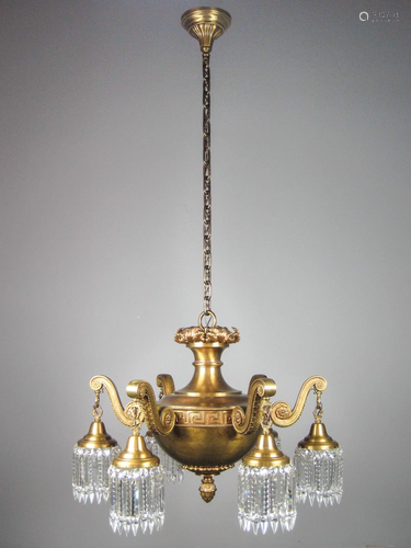 Monumental Beaux Arts Chandelier (6 Light)