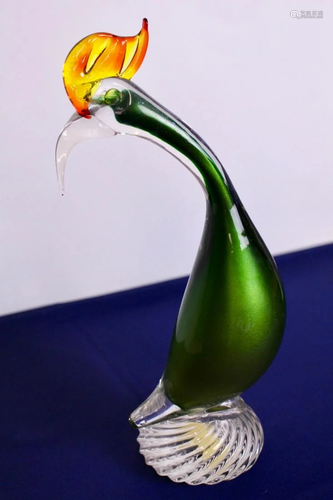 Vetro Artistico Veneziano Italian Murano Art Glass Bird