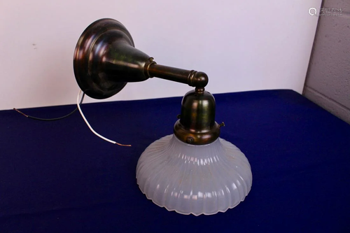 Turn of the Century Wall Sconce with Sheffield Shade