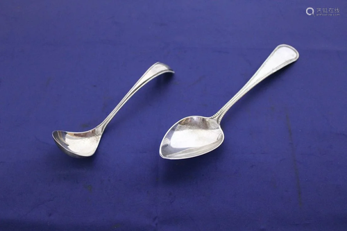 Two Russian Silver Plated Spoons