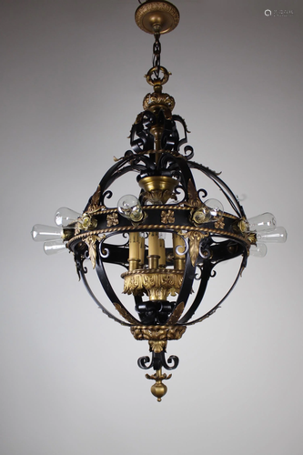 Italian Renaissance Flush Mount Stair Lantern