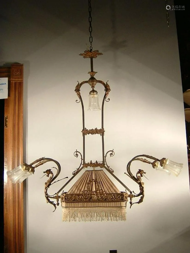 French Pool Table Light Fixture