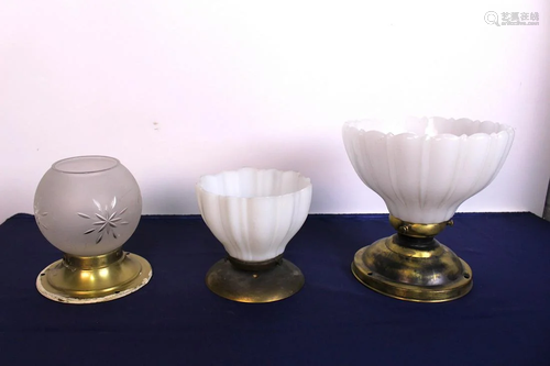 3 Original Glass Shade Lamp