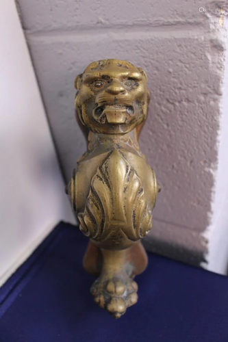 Solid Bronze Lion Door Handle