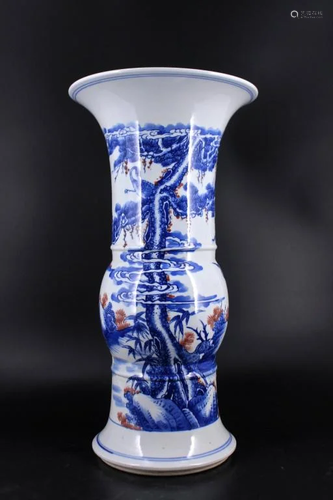 Extra Large Qing Porcelain Blue&White Vase