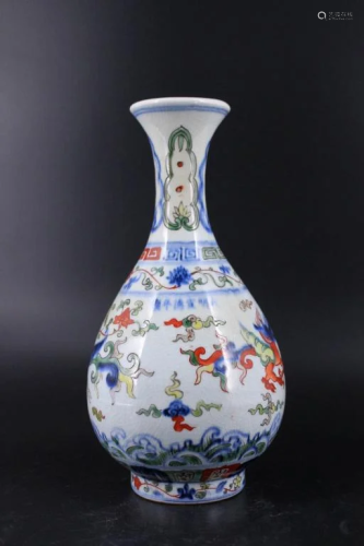 Ming Porcelain DouCai Vase