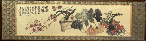 A PAINTING OF FLOWER AND FRUIT, WU CHANGSHUO