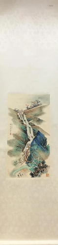 A PAINTING OF COLORFUL LANDSCAPE, HU YEFO