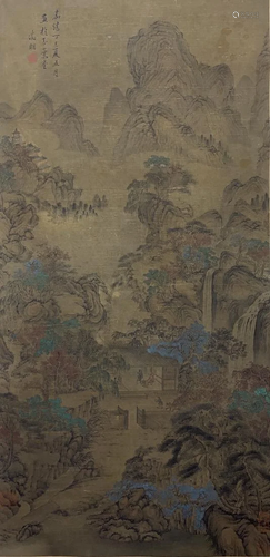 CHINESE PAINTING OF LANDSCAPE, WEN ZHENGMING