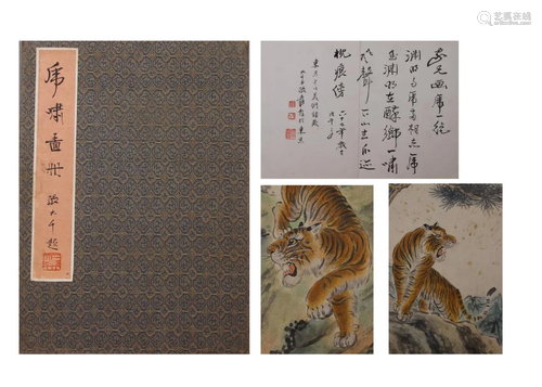 A PAINTING ALBUM OF TIGERS, ZHANG DAQIAN