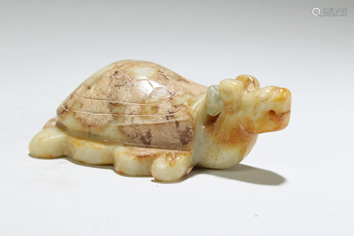 A Chinese Old-jade Figure