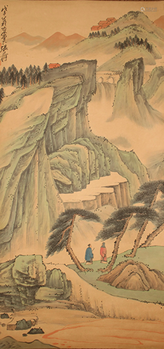 A Chinese Abstract-style Fortune Poetry-framing Scroll