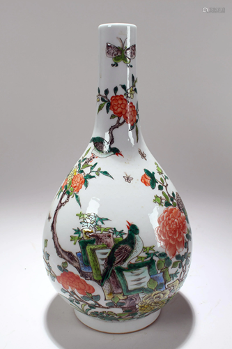 A Chinese Flower-blossom Nature-sceen White Porcelain