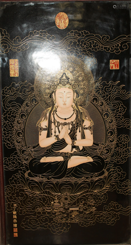 A Hardwood Chinese Bodhisattva Religious Massive