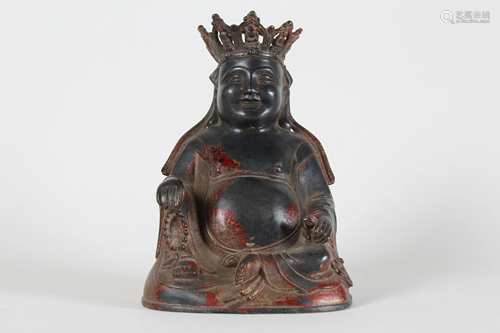 A Chinese Religious Fortune Buddha Statue