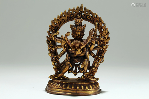 A Tibetan Gilt Buddha Statue