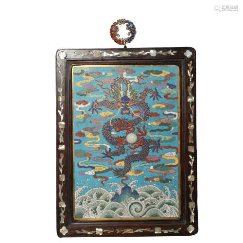 ENAMEL COLOR PLATE PAINTING,QING DYNASTY, CHINA