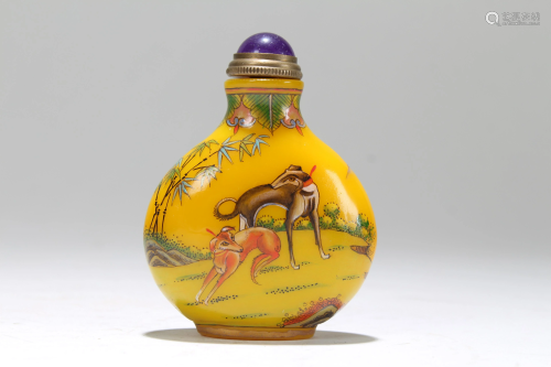 A Chinese Detailed Fortune Snuff Bottle