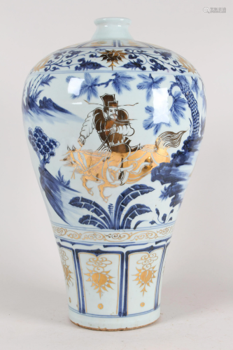 A Chinese Story-telling Mei-fortune Porcelain Vase