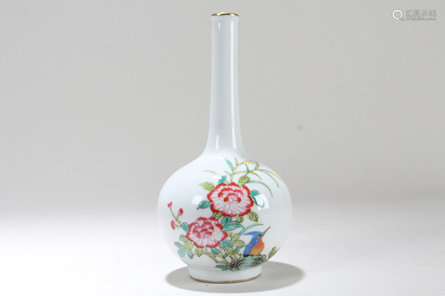 A Chinese Narrow-opening Nature-sceen Fortune Porcelain