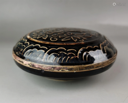A Chinese Song style Cizhou-yao black glazed porcelain