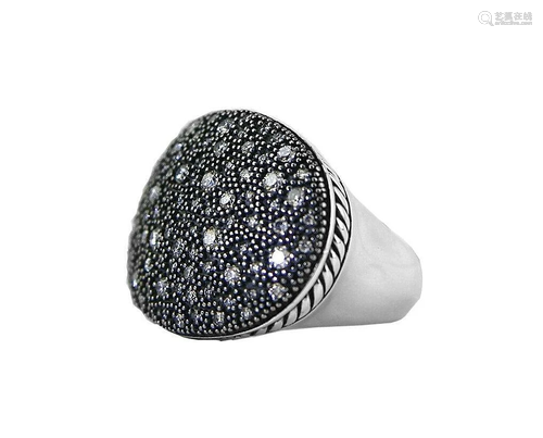 DAVID YURMAN STERLING SILVER LARGE OVAL STARLIGHT