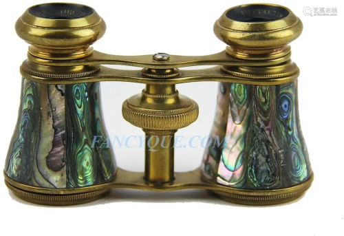 ANTIQUE FRENCH OPERA GLASSES with Amazing Abalone