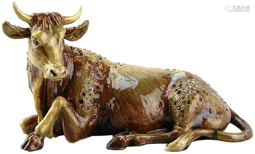 Jay Strongwater Nativity Ox Figurine