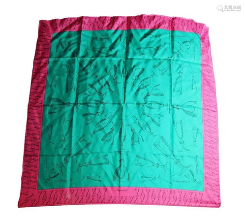 Baccarat HARCOURT TWILL SILK, FUCHSIA-PINK, EMERALD