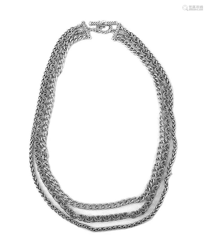 DAVID YURMAN ST. SILVER 3 ROW 18