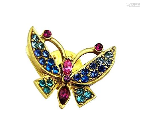 Jay Strongwater Butterfly Tack Pin 