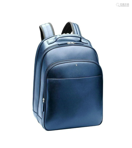 MONTBLANC SARTORIAL BLUE LARGE BACKPACK BAG 115630