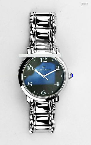 DAVID YURMAN STAINLESS STEEL & STERLING SILVER WATCH