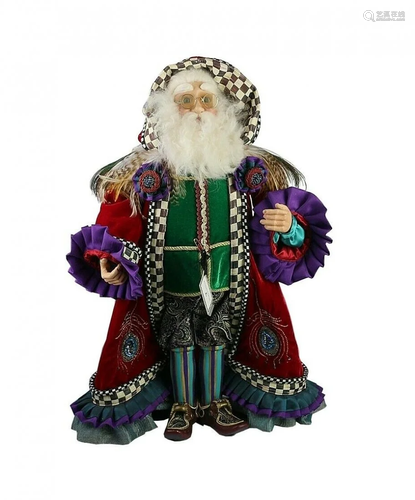 MACKENZIE CHILDS PEACOCK SANTA 26